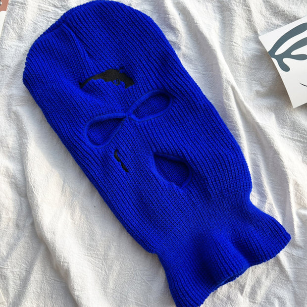 Funny CS Embroidered Knit Hat Headgear