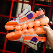 Breathable mesh popcorn sports men's shoes dazzling color dad ins tide shoes net red student running net shoes