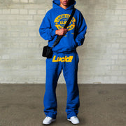 Stylish personalized letter print hoodie set