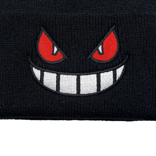 Embroidered knitted hat autumn and winter warm pullover hat woolen hat cold hat