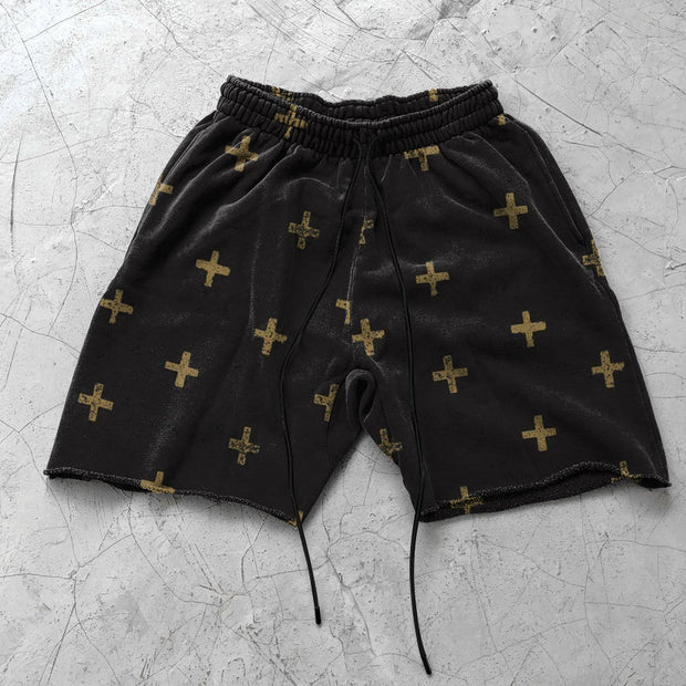 Retro Cross Casual Street Loose Shorts