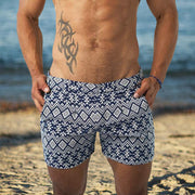 Trendy retro resort shorts