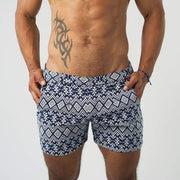 Trendy retro resort shorts
