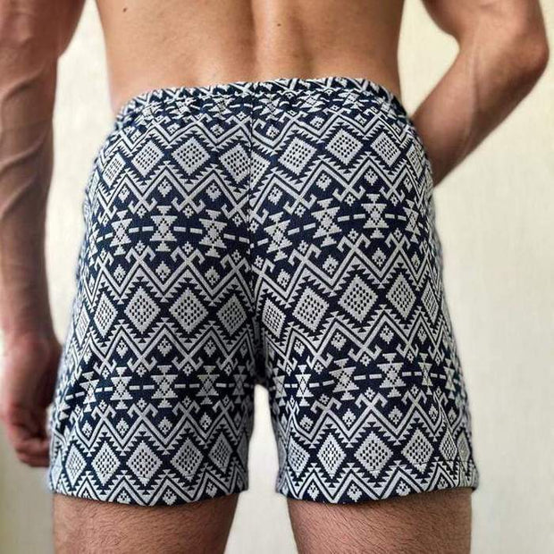 Trendy retro resort shorts