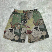 Ctrl graphic tapestry shorts