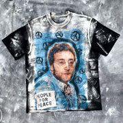 Pop music John Lennon printed T-shirt