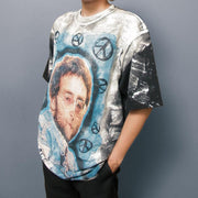 Pop music John Lennon printed T-shirt