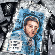 Pop music John Lennon printed T-shirt