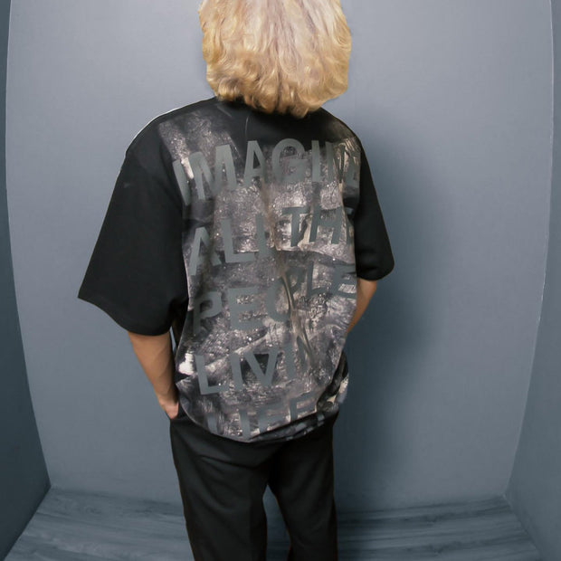 Pop music John Lennon printed T-shirt