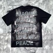 Pop music John Lennon printed T-shirt