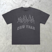 Tide brand New York street short-sleeved T-shirt