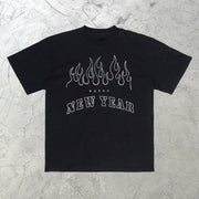 Tide brand New York street short-sleeved T-shirt