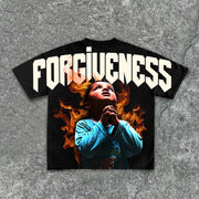 Forgiveness Of God Print Short Sleeve T-Shirt