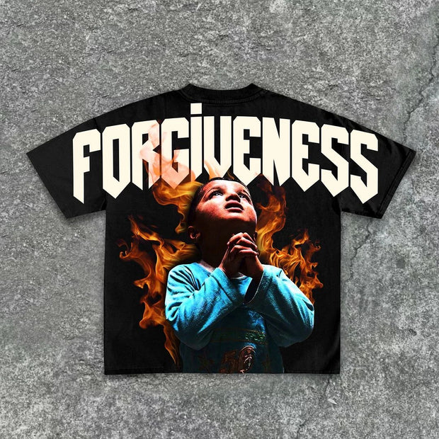 Forgiveness Of God Print Short Sleeve T-Shirt