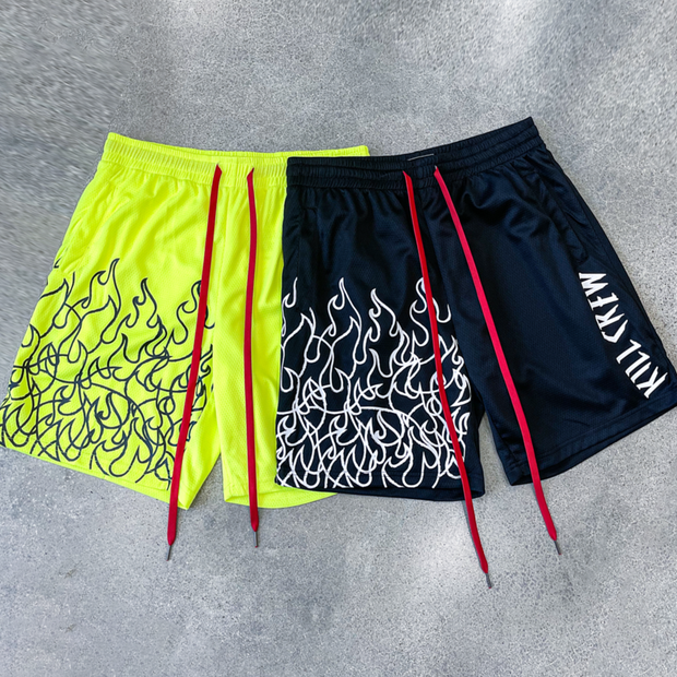 Casual Flame Retro Street Hip Hop Shorts