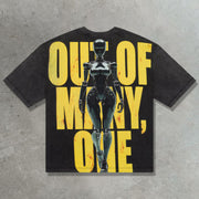 Machina casual street retro print T-shirt