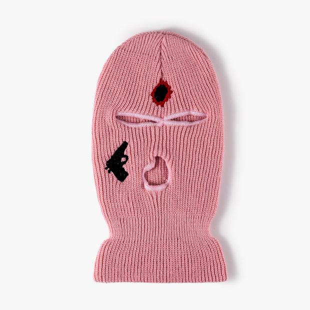 Street Couple Embroidered Three-Hole Beanie
