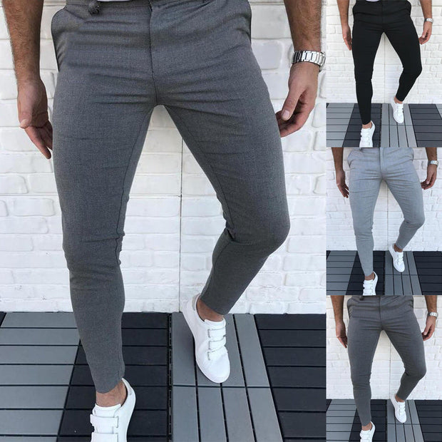 Simple solid color casual pants