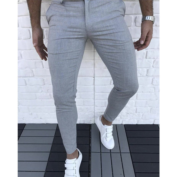 Simple solid color casual pants