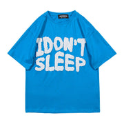 Men's short-sleeved t-shirt with foam letter printing