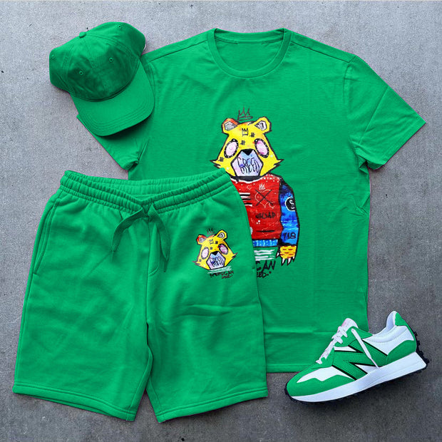 Casual Cartoon Print Set