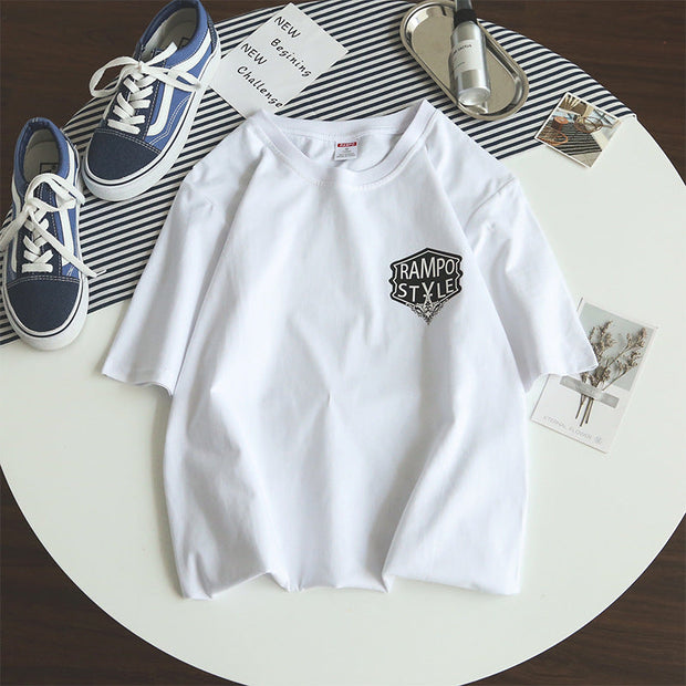 Hip hop trend couple short sleeve