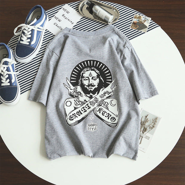 Hip hop trend couple short sleeve