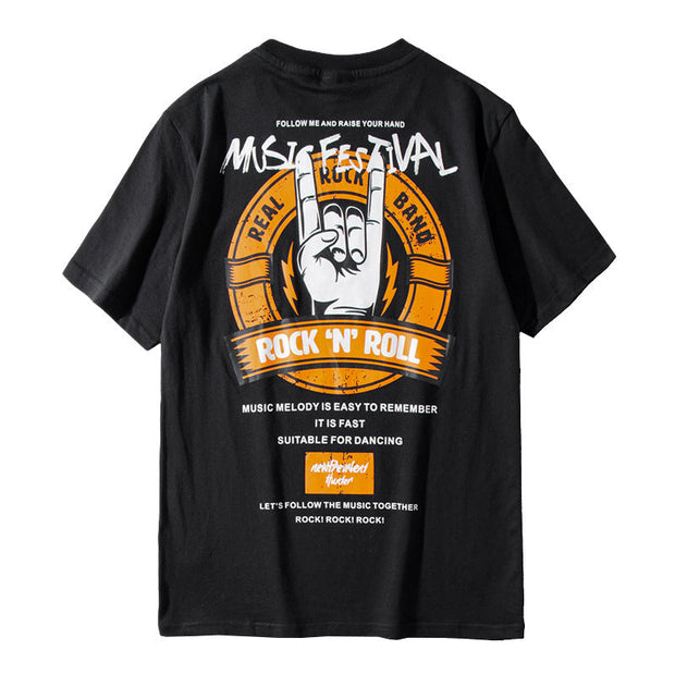 Printed short-sleeved T-shirt