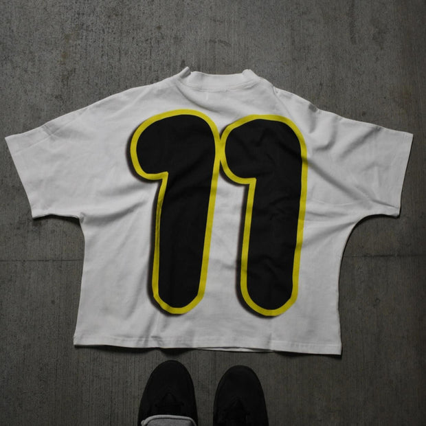 Way Too Much Motion Print Short Sleeve T-Shirt