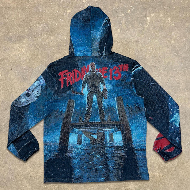 Fashion Friday The 13th Print Long Sleeve Hoodies