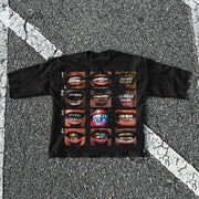 Fashionable personalized printed loose T-shirt