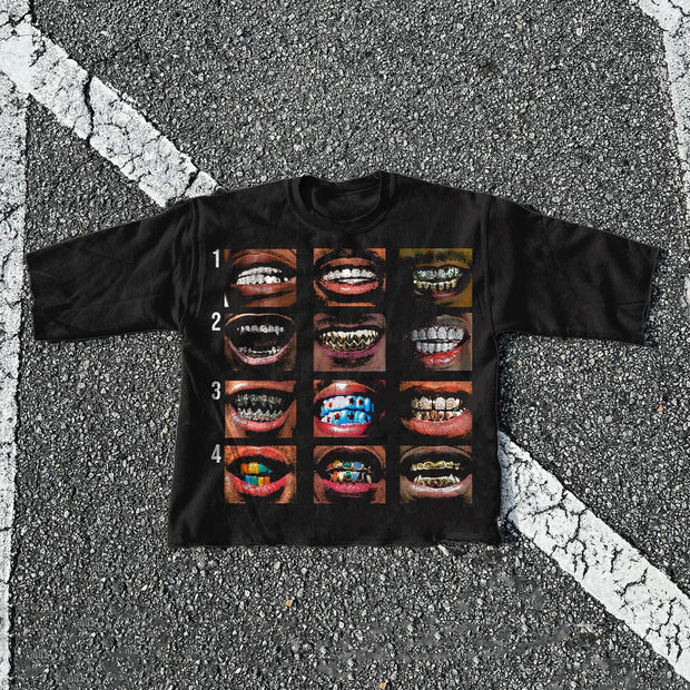 Fashionable personalized printed loose T-shirt