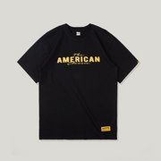 Street English alphabet print short-sleeved T-shirt