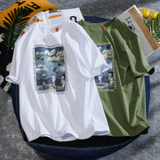 Printed crew neck T-shirt