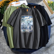 Printed crew neck T-shirt