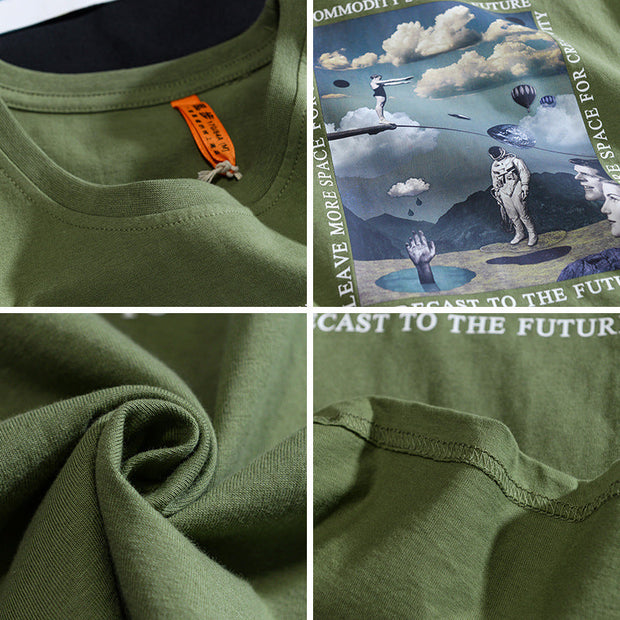 Printed crew neck T-shirt