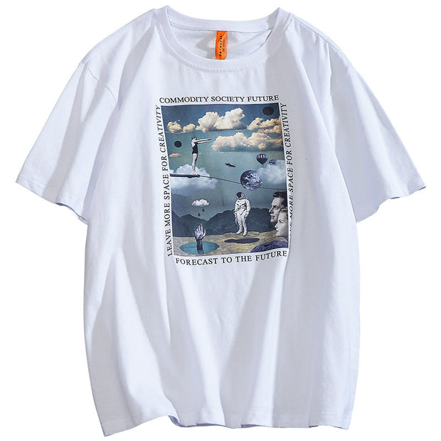 Printed crew neck T-shirt