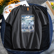 Printed crew neck T-shirt