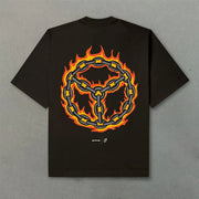 Trendy brand hip-hop fashion retro short-sleeved T-shirt