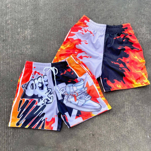 Personalized sports casual mesh shorts