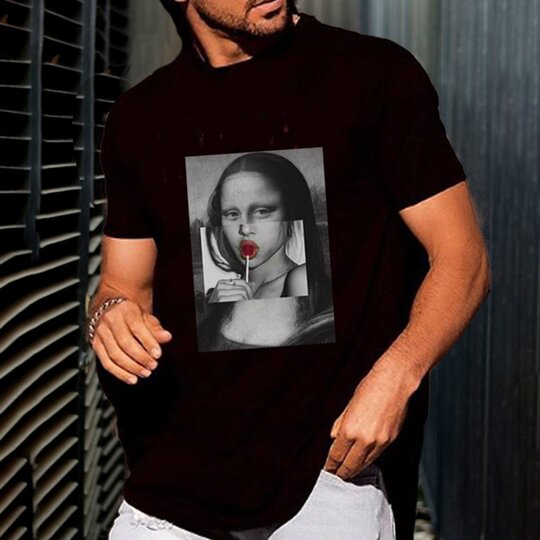 Personalized casual printed men's T-shirt