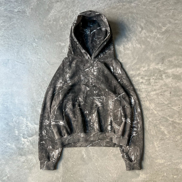 Tree camouflage print hoodie