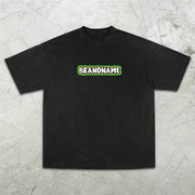 graffiti print short-sleeved T-shirt