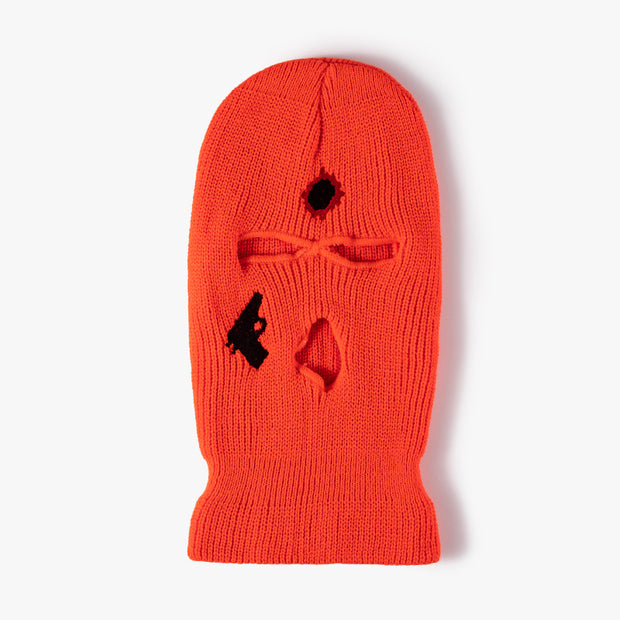 Street Couple Embroidered Three-Hole Beanie