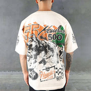 Hungry Wolf Legend Print Casual Street T-Shirt