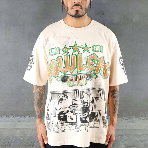 Hungry Wolf Legend Print Casual Street T-Shirt