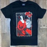 Retro art print round neck short-sleeved T-shirt