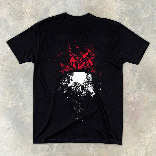 Statement street print crew neck T-shirt