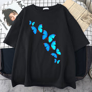 Butterfly print multicolor T-shirt