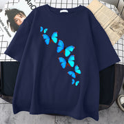 Butterfly print multicolor T-shirt